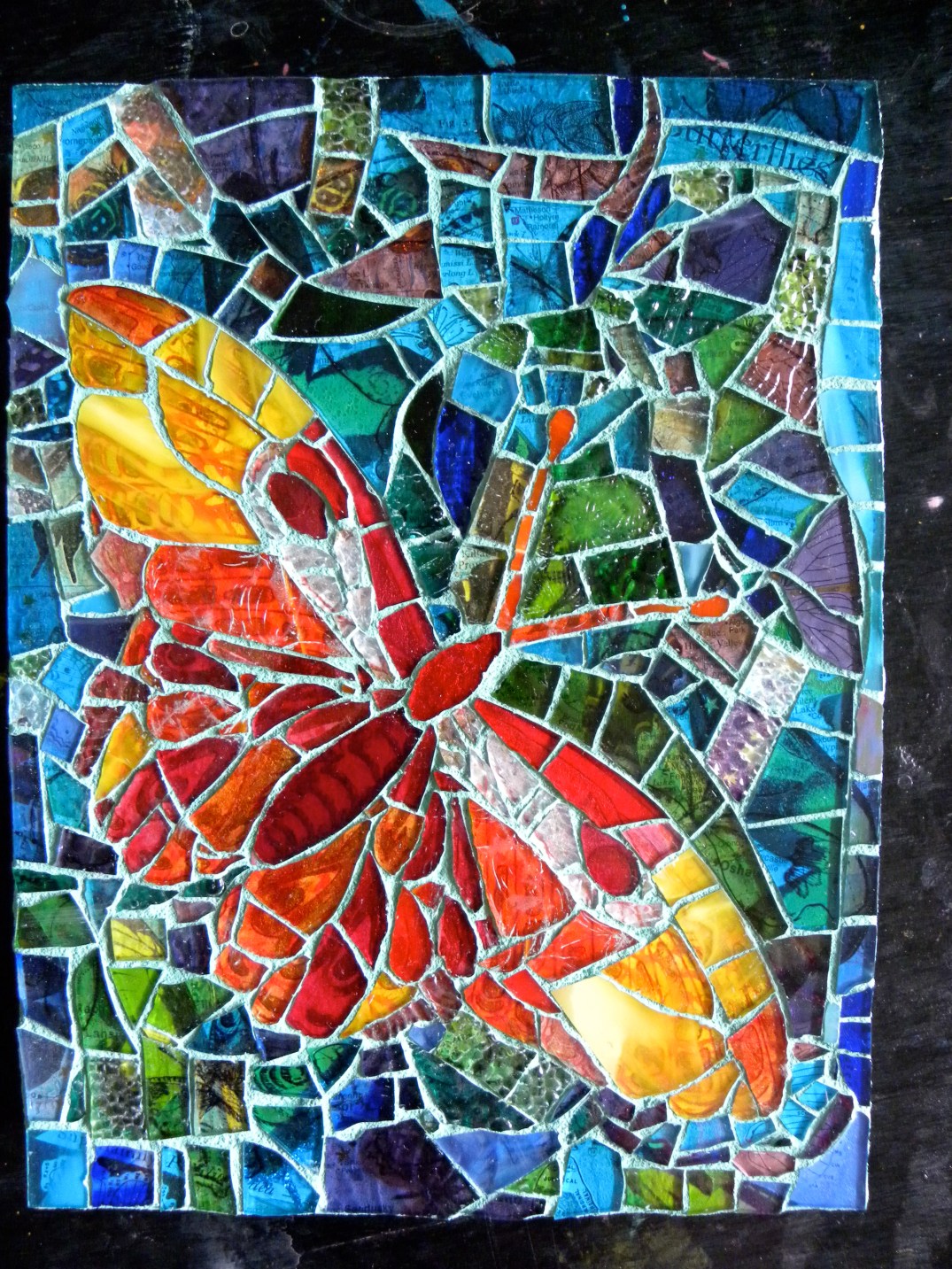 Glass Butterfly Mosaic